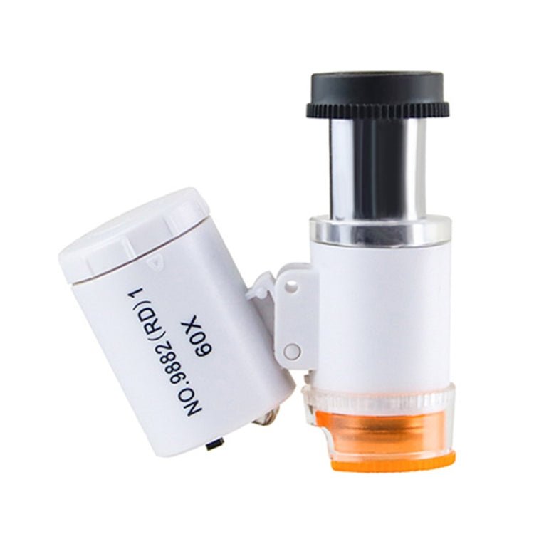 9882(RD) 60X Mini HD Banknote Detection Optical Microscope with LED Light, Color:-Reluova