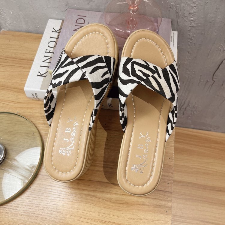 999 Ladies Wedge Platform Slippers, Series 1