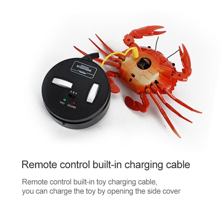 9995 Infrared Sensor Remote Control Simulated Crab Creative Children Electric Tricky Toy Model-Reluova