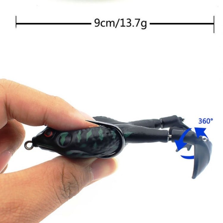 9cm Rotating Legs Thunder Frog Outdoor Fishing Bionic Bait