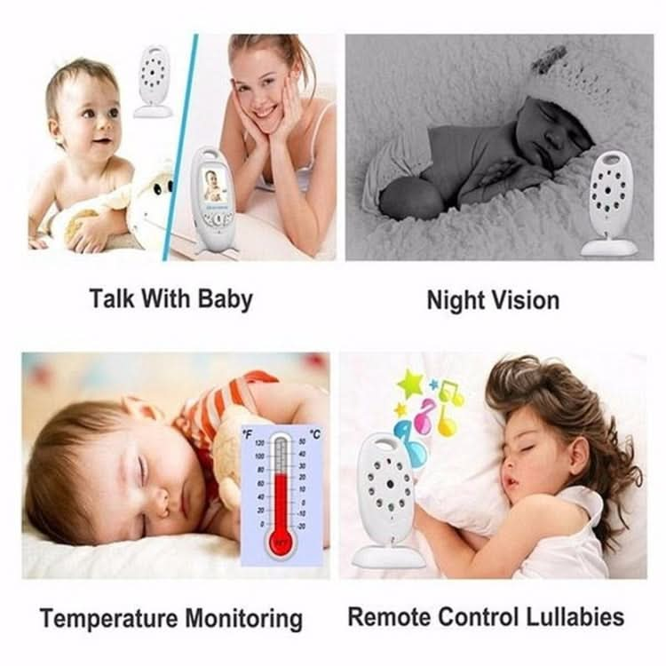 VB601 2.0 inch LCD Screen Hassle-Free Portable Baby Monitor, Support Two Way Talk Back, Night Vision