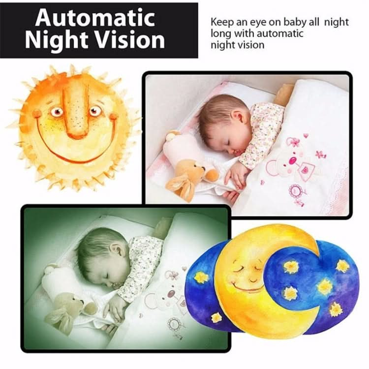 VB601 2.0 inch LCD Screen Hassle-Free Portable Baby Monitor, Support Two Way Talk Back, Night Vision