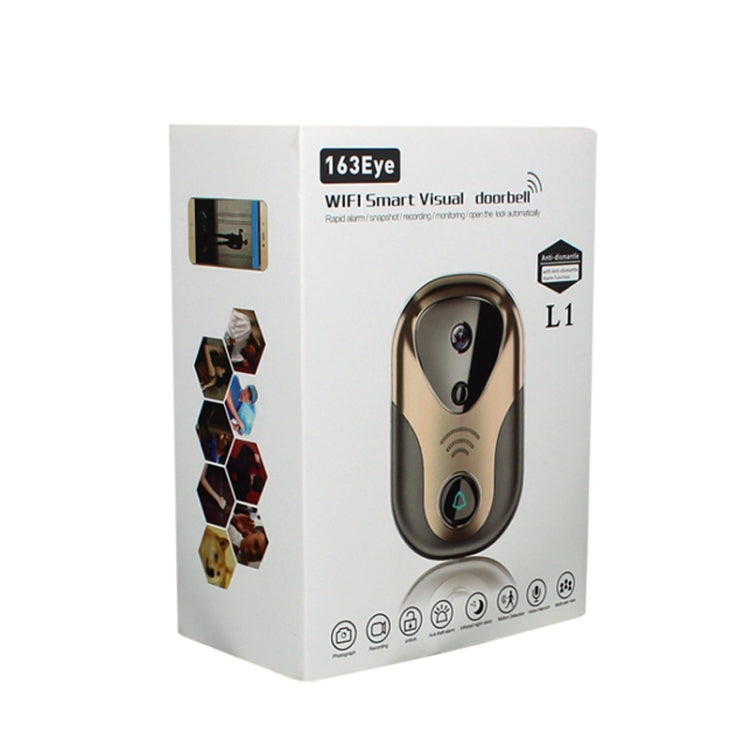 163Eye L1-NJ Smart Visual WIFI 1.3MP Network HD Intercom Doorbell , Support Micro SD Card  & Night Vision