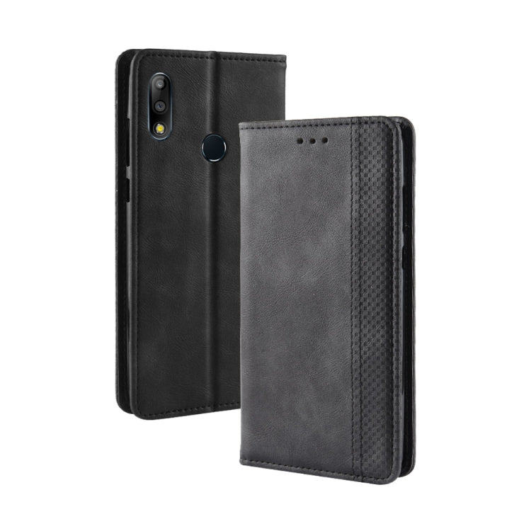 Magnetic Buckle Retro Texture Horizontal Flip Leather Case for Asus Zenfone Max Plus (M2) ZB634KL / Zenfone Max Shot ZB634KL, with Holder & Card Slots & Wallet My Store