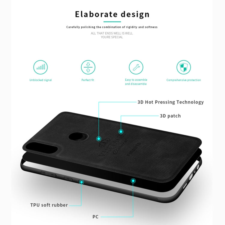 PINWUYO Shockproof Waterproof Full Coverage PC + TPU + Skin Protective Case for Asus Zenfone Max Pro (M2) ZB631KL