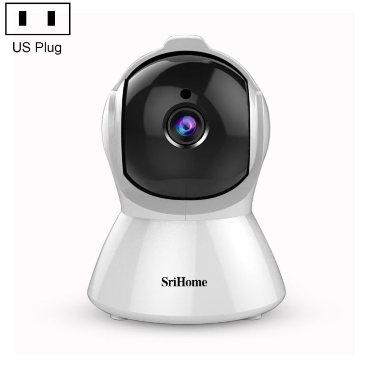 SriHome SH025 2.0 Million Pixels 1080P HD AI Auto-tracking IP Camera, Support Two Way Audio / Motion Tracking / Humanoid Detection / Night Vision / TF Card, AU Plug