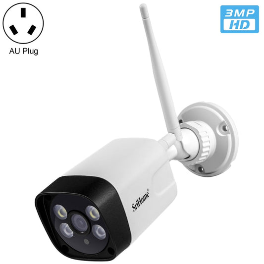 SriHome SH035 3.0 Million Pixels 1296P HD IP Camera, Support Two Way Audio / Motion Detection / Humanoid Detection / Full-color Night Vision / TF Card, AU Plug Reluova