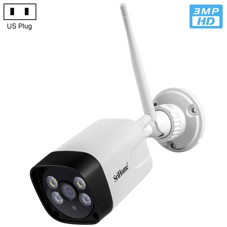 SriHome SH035 3.0 Million Pixels 1296P HD IP Camera, Support Two Way Audio / Motion Detection / Humanoid Detection / Full-color Night Vision / TF Card, AU Plug