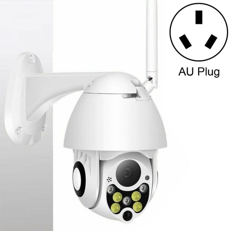 Wireless Surveillance Camera HD PTZ Home Security Outdoor IP66 Waterproof Network Dome Camera, Support Night Vision & Motion Detection & TF Card, US Plug Reluova