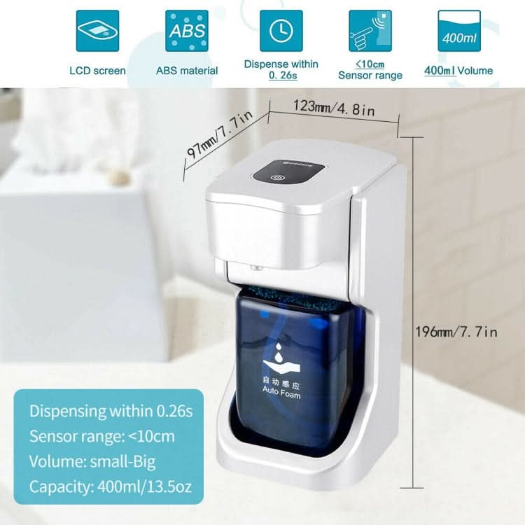 Goddard Non-contact Auto-sensing Foam Intelligent Hand Sanitizer Liquid Soap Dispenser Reluova