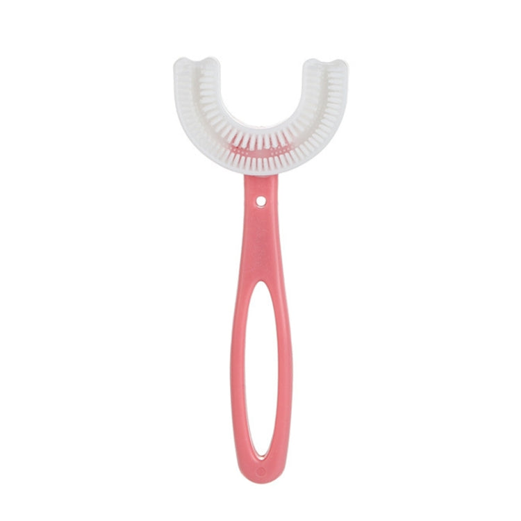 10 PCS U-shaped Children Baby Hand-held Soft Toothbrush Brushing Artifact for 6-12 Years Old, Style: Straight Handle