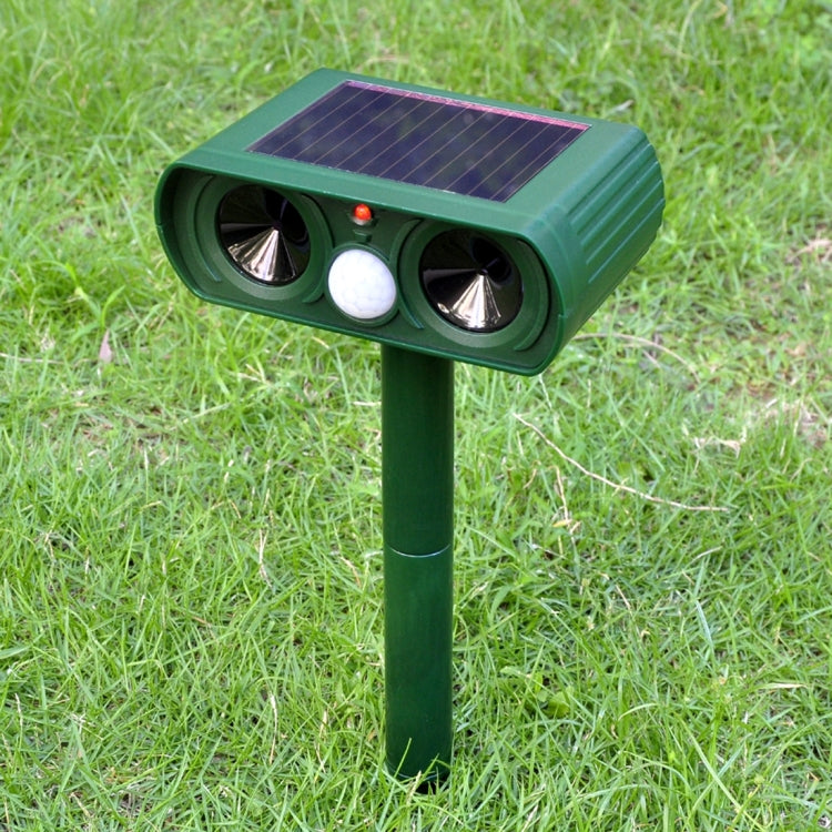 2 PCS Powerful Ultrasonic Solar-powered Animal Repeller With PIR Sensor & Light Sensor, Got the CE / ROHS Certification-Reluova