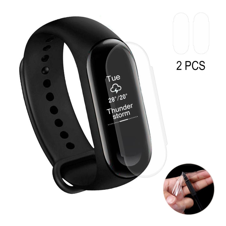 2 PCS ENKAY Hat-Prince TPU Film Screen Protector for Xiaomi Mi Band 3