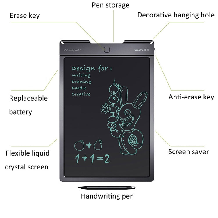 WP9313 13 inch LCD Writing Tablet Handwriting Drawing Sketching Graffiti Scribble Doodle Board for Home Office Writing Drawing