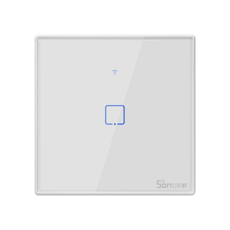 Sonoff T2 Touch 86mm Tempered Glass Panel Wall Switch Smart Home Light Touch Switch, Compatible with Alexa and Google Home, AC 100V-240V, EU Plug My Store