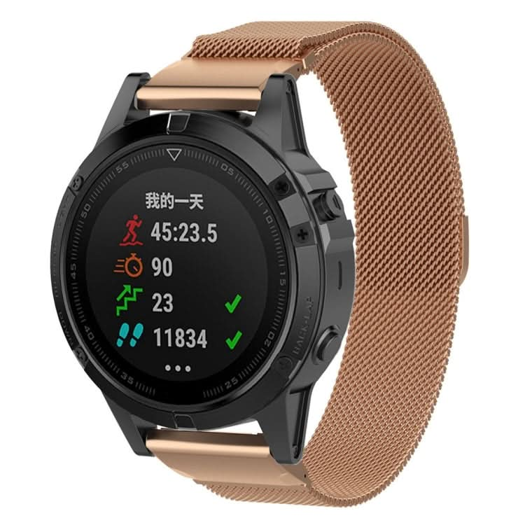 For Garmin Fenix 6S Milanese Watch Band