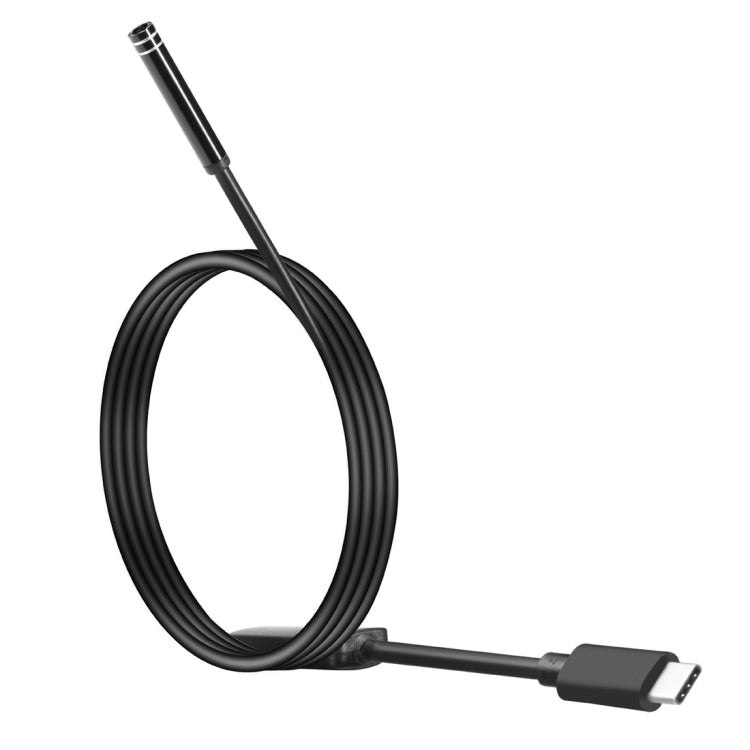 AN97 USB-C / Type-C Endoscope Waterproof IP67 Tube Inspection Camera with 8 LED & USB Adapter, Length: 1m, Lens Diameter: 7mm My Store