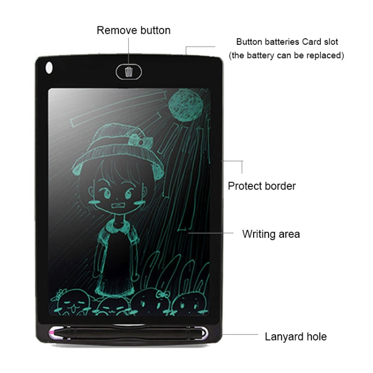 Portable 8.5 inch LCD Writing Tablet Drawing Graffiti Electronic Handwriting Pad Message Graphics Board Draft Paper with Writing Pen My Store