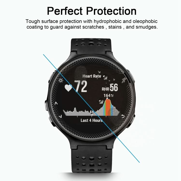 For Garmin Forerunner 235 Lite 0.26mm 2.5D 9H Tempered Glass Film Screen Protector