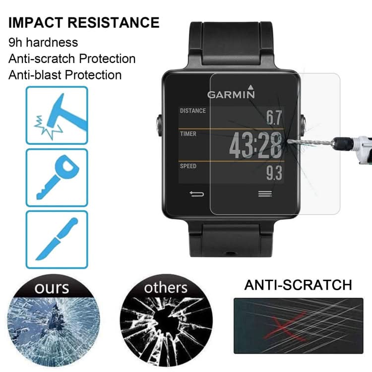 For Garmin Vivoactive 0.26mm 2.5D 9H Tempered Glass Film Screen Protector