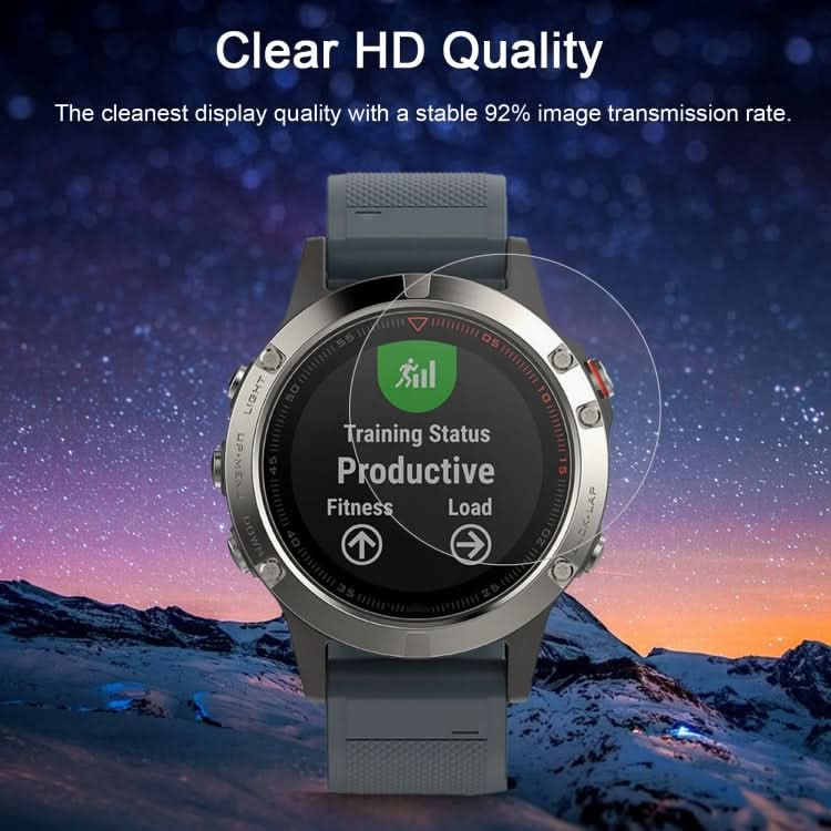 For Garmin Fenix 5 0.26mm 2.5D 9H Tempered Glass Film Screen Protector