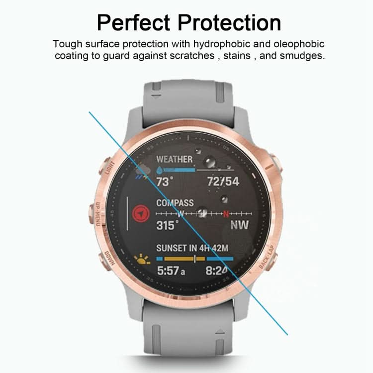 For Garmin Fenix 6S 0.26mm 2.5D 9H Tempered Glass Film Screen Protector