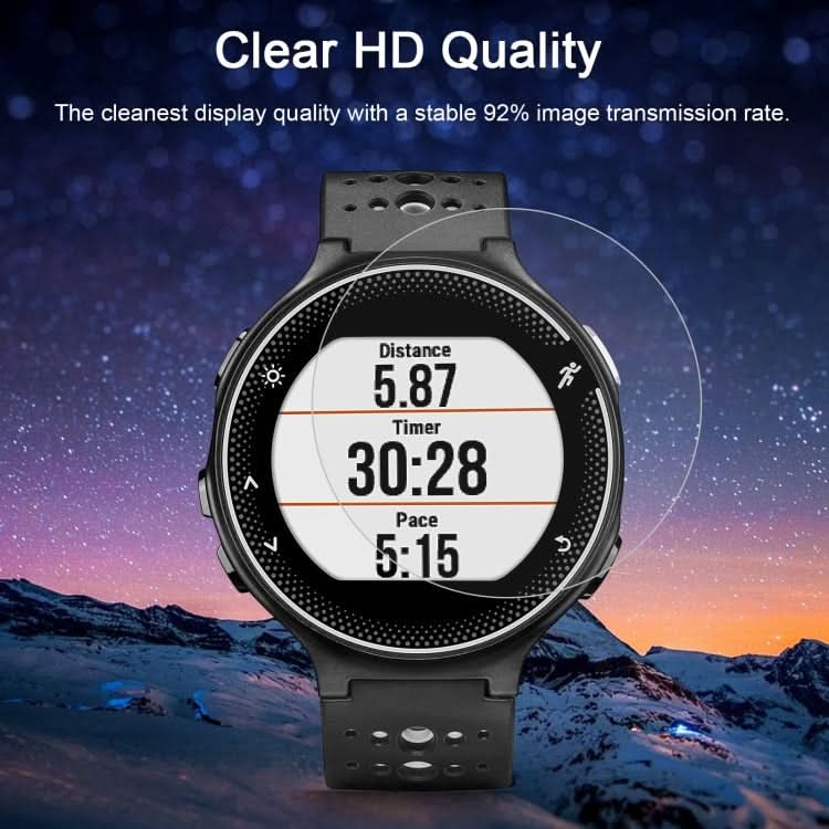 For Garmin Forerunner 235 0.26mm 2.5D 9H Tempered Glass Film Screen Protector