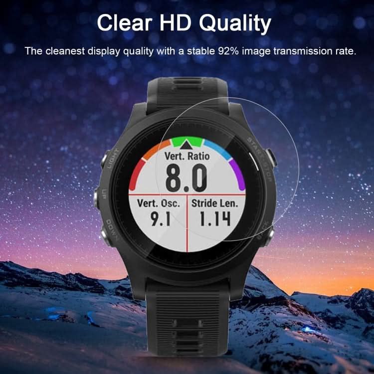 For Garmin Forerunner 635 0.26mm 2.5D 9H Tempered Glass Film Screen Protector