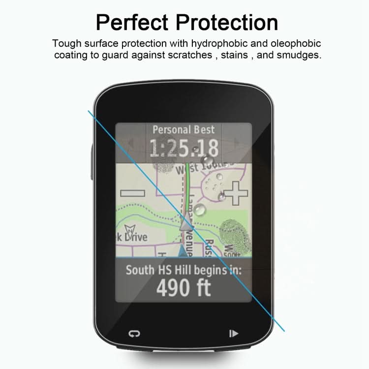 For Garmin Edge 820 0.26mm 2.5D 9H Tempered Glass Film Screen Protector