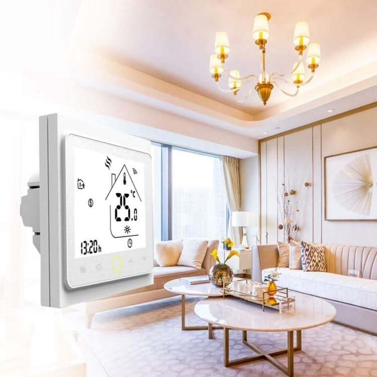 BHT-002GCLW 3A Load Water / Gas Boiler Type LCD Digital Heating Room Thermostat with Time Display, WiFi Control Reluova