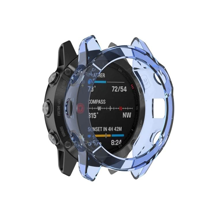 For Garmin Fenix 6 TPU Half Coverage Smart Watch Protevtice Case