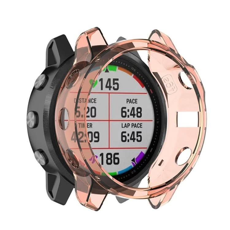 For Garmin Fenix 6s TPU Half Coverage Smart Watch Protevtice Case