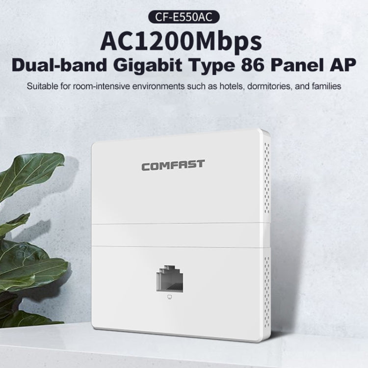 COMFAST CF-E550AC 1200Mbps Dual Band Indoor Wall WiFi AP My Store