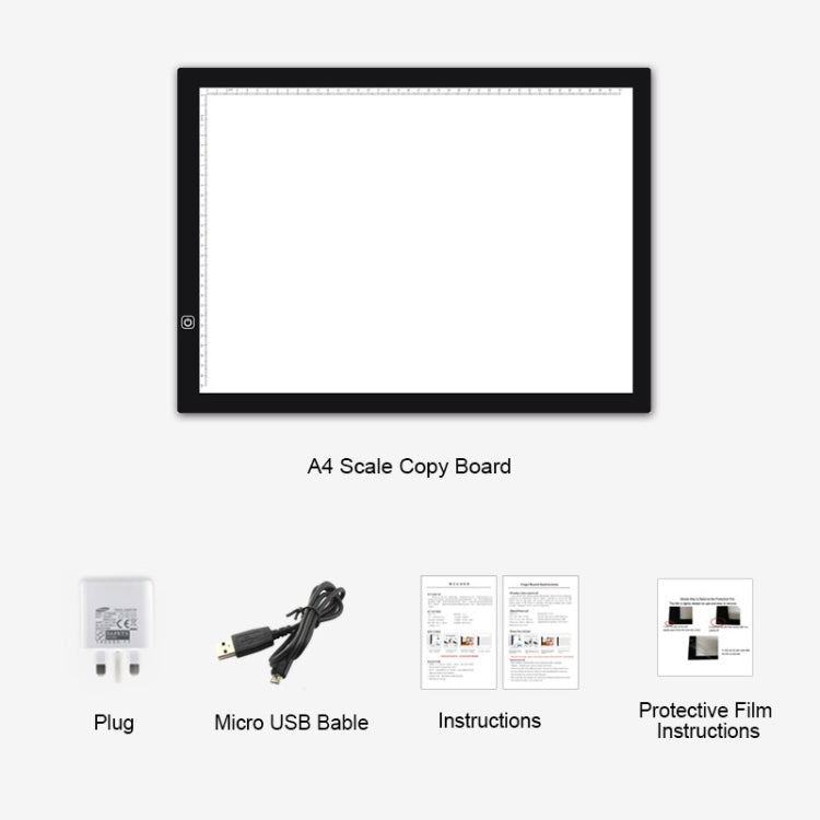 8W 5V LED USB Three Level of Brightness Dimmable A3 Acrylic Scale Copy Boards Anime Sketch Drawing Sketchpad with USB Cable My Store