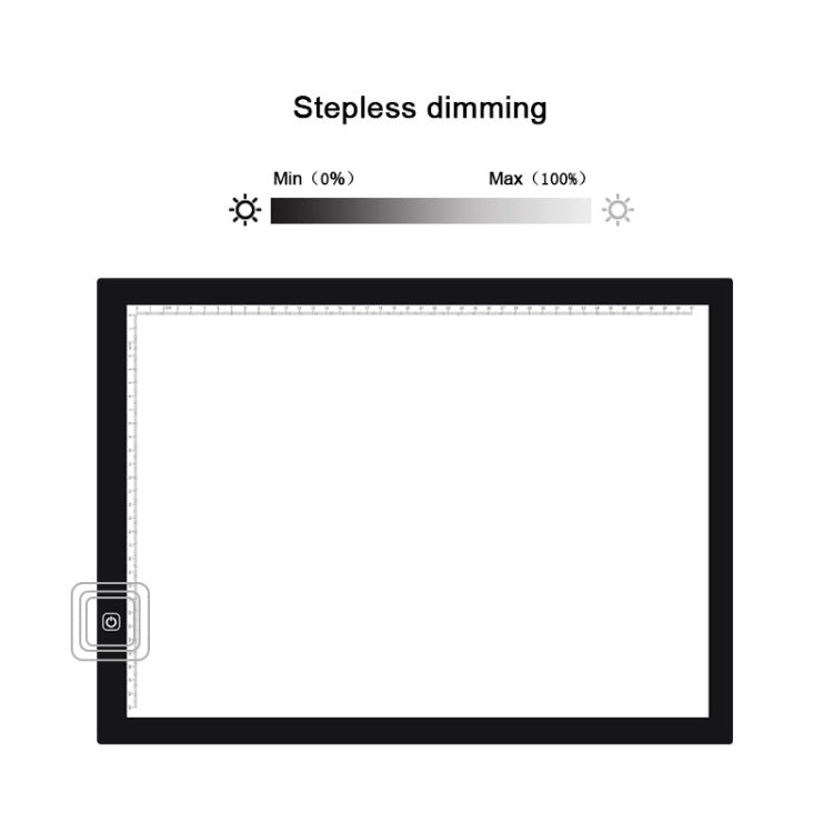 8W 5V LED USB Three Level of Brightness Dimmable A3 Acrylic Scale Copy Boards Anime Sketch Drawing Sketchpad with USB Cable My Store