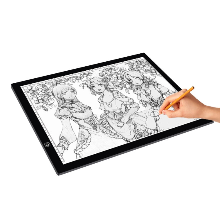 A3 8W 5V LED USB Three Level of Brightness Dimmable  Acrylic Scale Copy Boards Anime Sketch Drawing Sketchpad with USB Cable & Power Adapter My Store