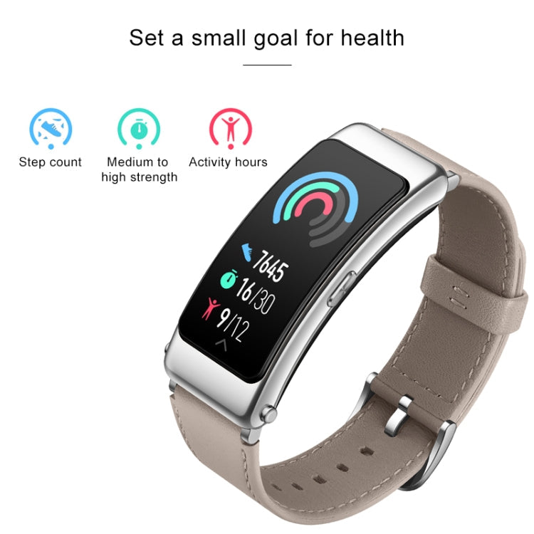 Original Huawei Band B6 FDS-B19 1.53 inch AMOLED Screen IP57 Waterproof Smart Bluetooth Earphone Wristband Bracelet, Pride Version, Support Heart Rate Monitor / Information Reminder / Sleep Monitor (Titanium Silver Grey)