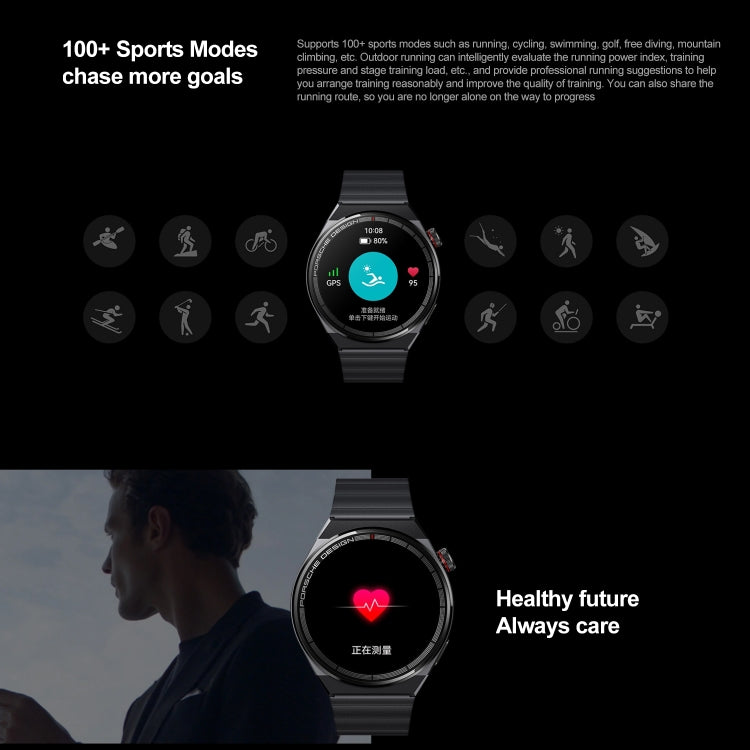 HUAWEI WATCH GT 3 Porsche Ver. Smart Watch 46mm Titanium Wristband, 1.43 inch AMOLED Screen, Support Health Monitoring / GPS / 100+ Sport Modes