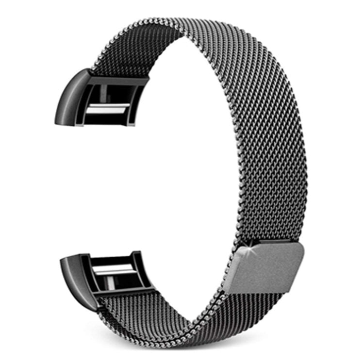 Smart Watch Stainless Steel Watch Band for FITBIT Charge 2, Size: L