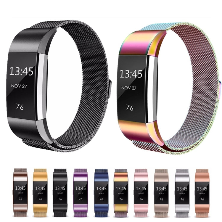 Smart Watch Stainless Steel Watch Band for FITBIT Charge 2, Size: S