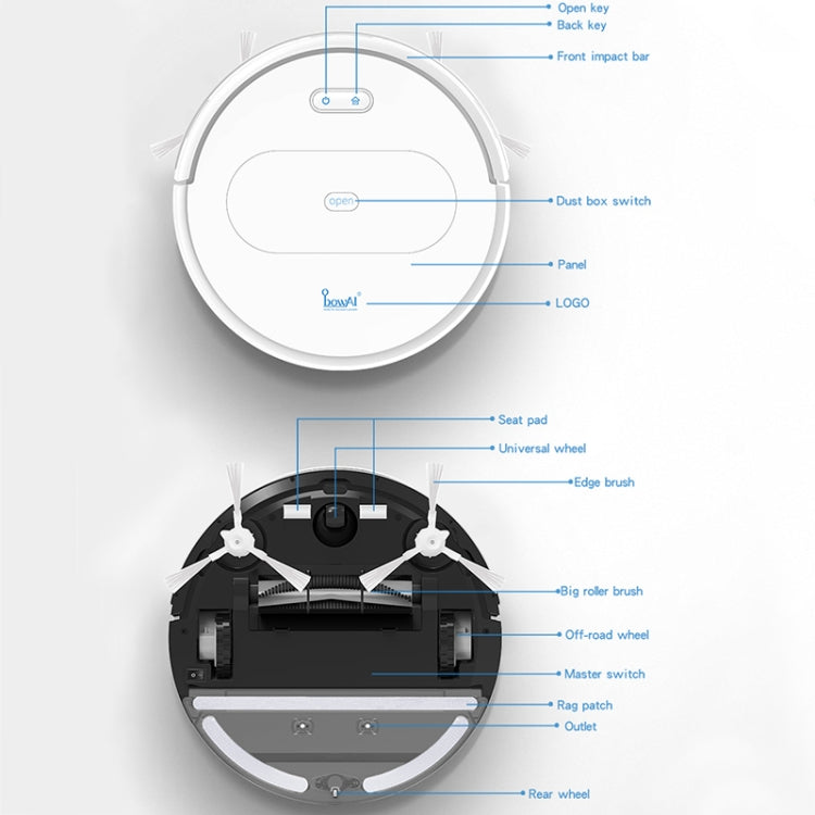 BOWAI OB11 Household Intelligent Remote Control Sweeping Robot