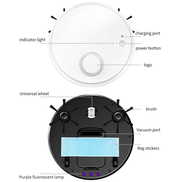 BOWAI OB12 Household Intelligent USB Charging Sweeping Robot