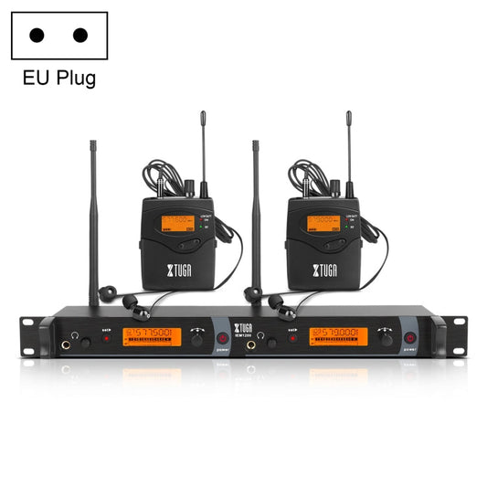 XTUGA IEM1200 Wireless Transmitter 2 Bodypack Stage Singer In-Ear Monitor System