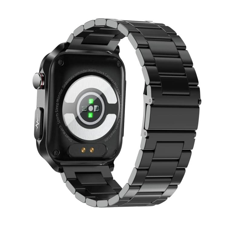 TK11P 1.83 inch IPS Screen IP68 Waterproof Steel Band Smart Watch, Support Stress Monitoring / ECG