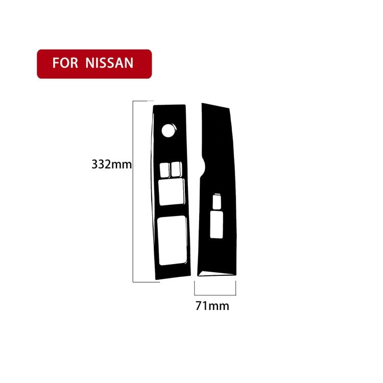 For Nissan 350Z 2003-2005 2pcs Car Window Lift Decorative Sticker, Left Drive ÎҵÄÉ̵ê