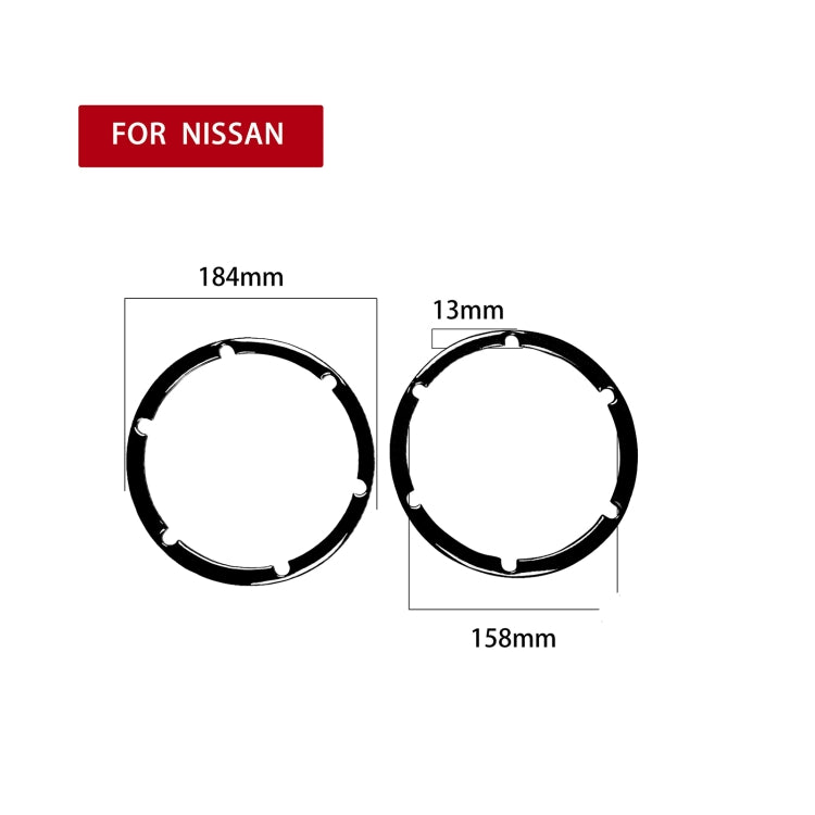 For Nissan 350Z 2003-2009 2pcs Car Hardtop Rear Speaker Horn Decorative Sticker, Left and Right Drive Universal ÎҵÄÉ̵ê