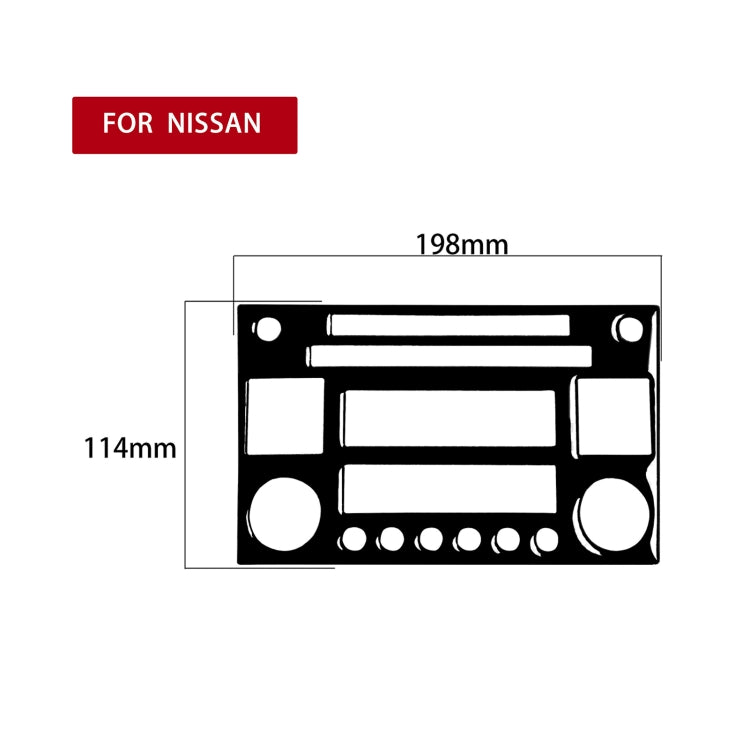 For Nissan 350Z 2003-2009 Car CD Radio Playback Panel Decorative Stickers, Left and Right Drive Universal ÎҵÄÉ̵ê