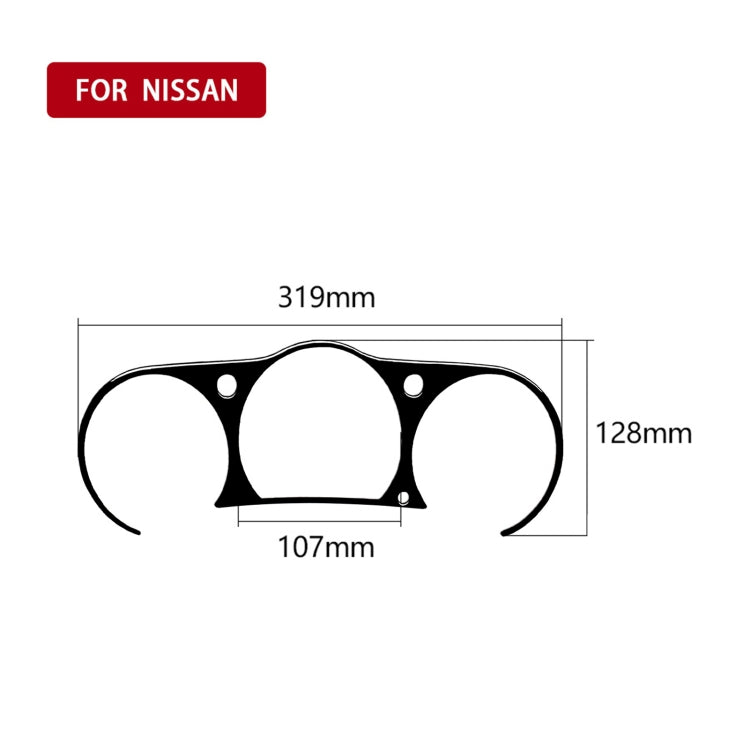 For Nissan 350Z 2003-2009 Car Speedometer Surround Decorative Stickers, Left and Right Drive Universal ÎҵÄÉ̵ê