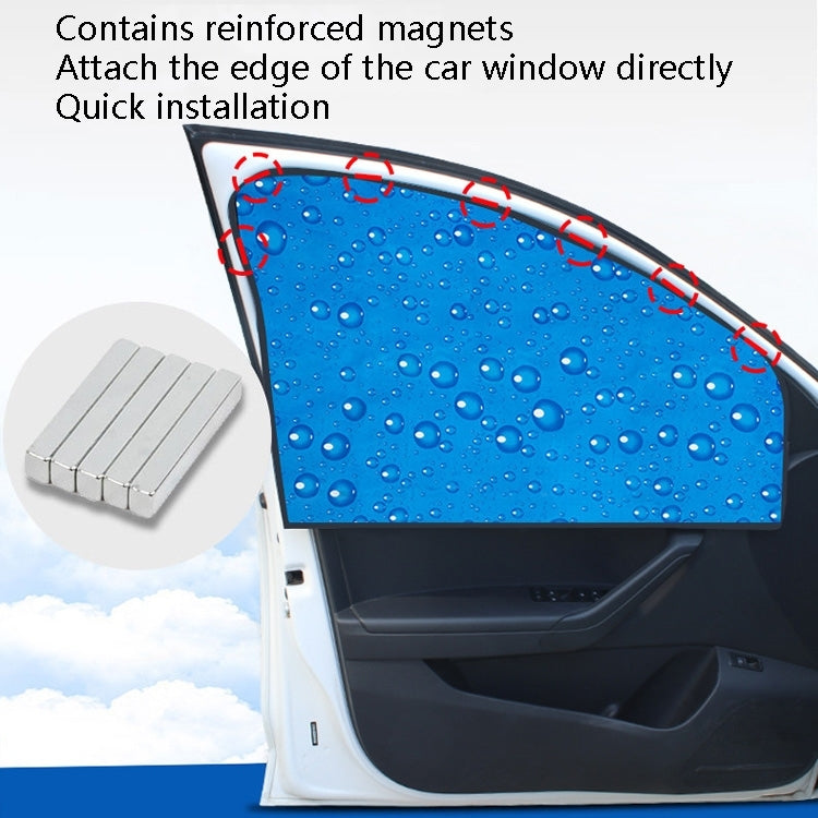 4 in 1 R-2938 Single-Layer Sun Protection Magnetic Car Curtain Vehicle Water Drop Sunshade-Reluova