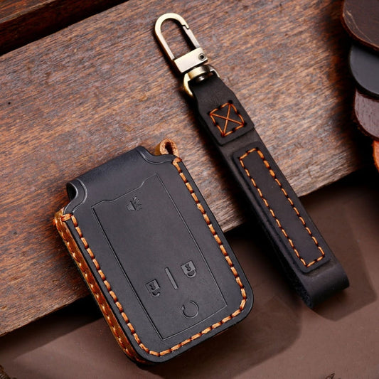 For Chevrolet GMC / Colorad 4-button C159 Car Key Leather Protective Case